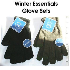 Texting Gloves Winter Essentials Black Dark Gray